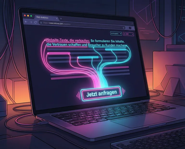 Website-Texte, die verkaufen: So formulieren Sie Inhalte, die Vertrauen schaffen und Besucher zu Kunden machen - Symbolbild