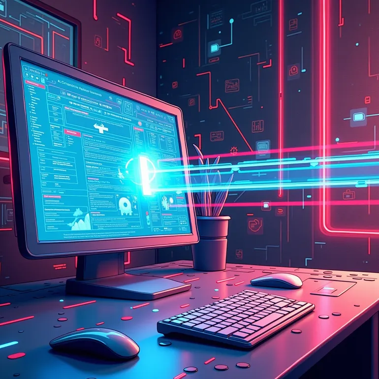 Abstrakte Darstellung von RSS im News-Stream