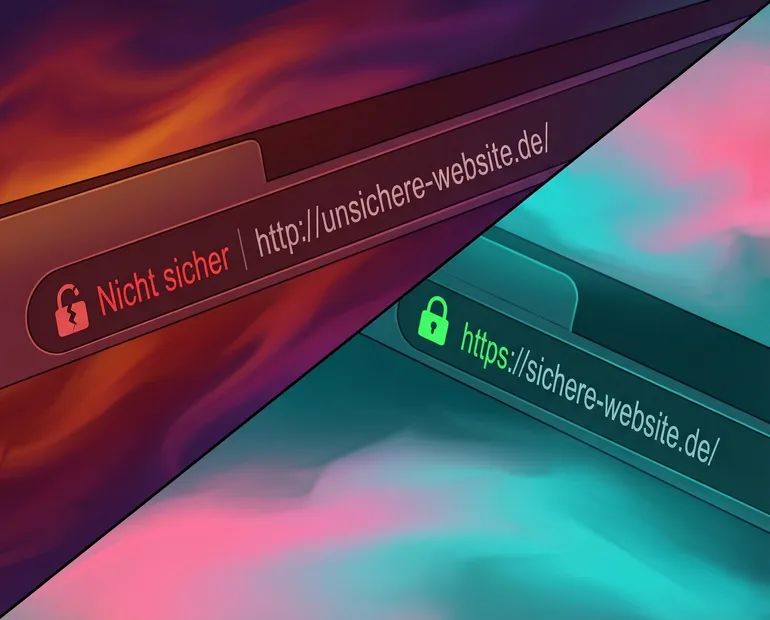 Website-Sicherheit: SSL, HTTPS und Datenschutz richtig umsetzen - Symbolbild