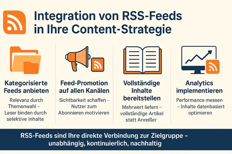 Infografik: RSS Feeds in Content-Strategie integrieren