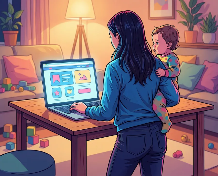 Person nutzt barrierefreie Website komfortabel auf Tablet