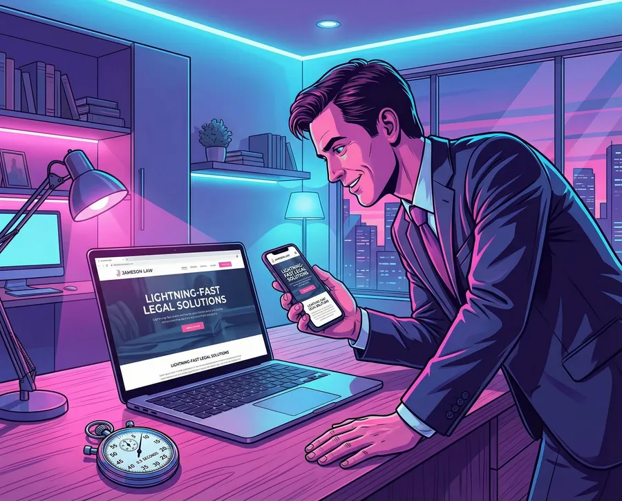 Beeindruckt von blitzschneller Ladezeit der statischen Website