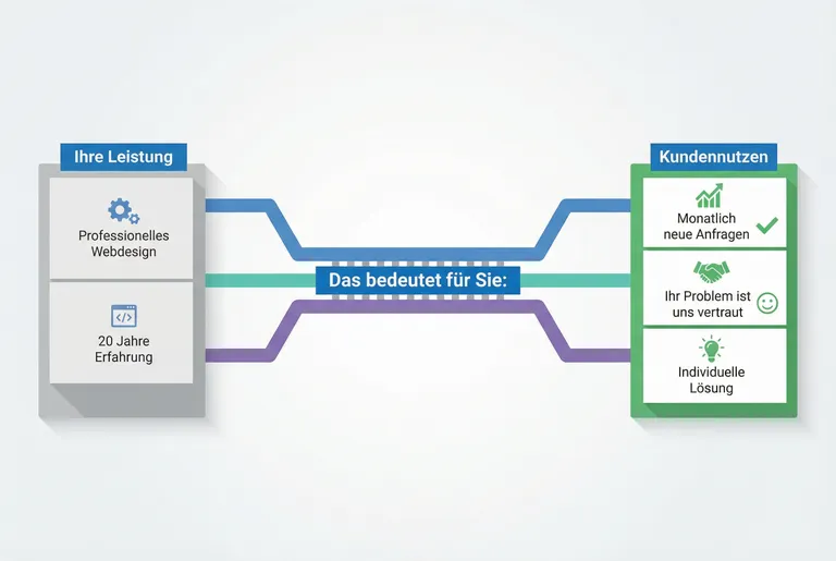 Die Nutzen-Brücke: Wie Sie technische Leistungsbeschreibungen in konkreten Kundennutzen übersetzen